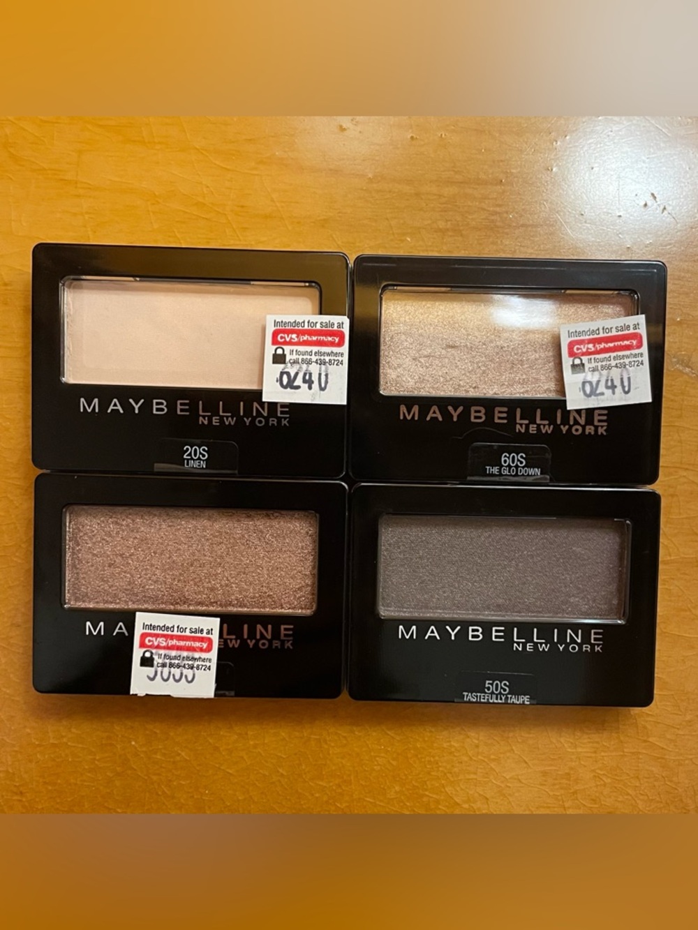 NEW Maybelline Single Eyeshadow Lot - Neutral Shades 4 singles